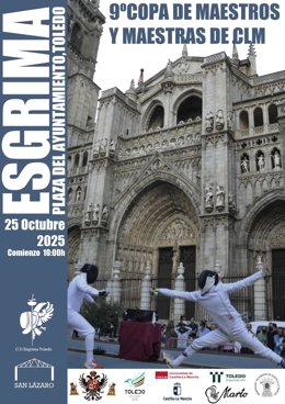 Cartel de la Copa Maestros de Esgrima de Castilla-La Mancha.