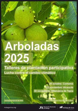 Cartel de las arboladas de otoño de la Diputación de Málaga.