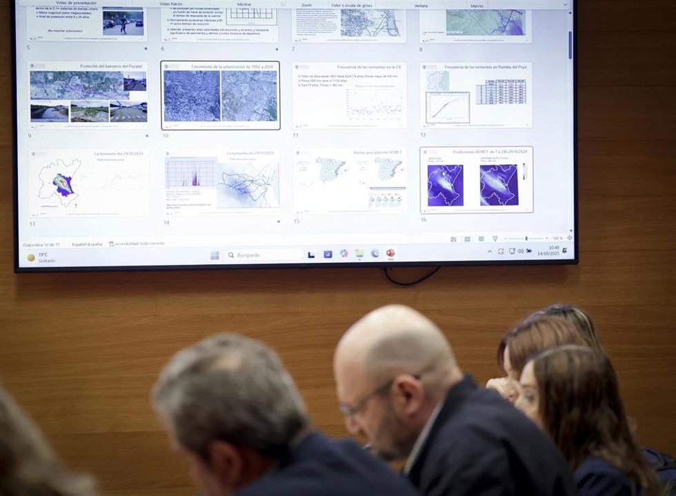 Comisión de investigación de la dana en Les Corts