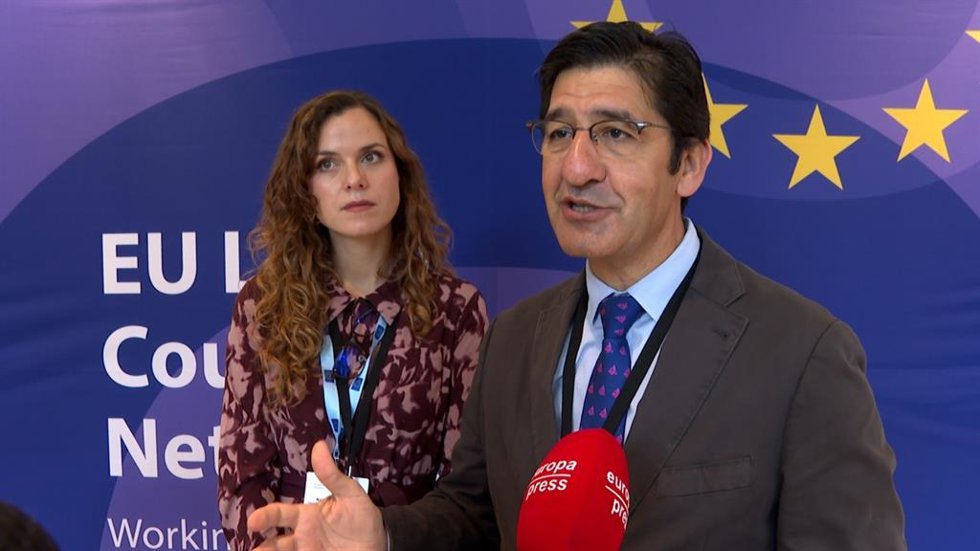 José Manuel Caballero y Nazaret Rodrigo, desde Bruselas