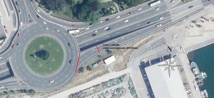 El acceso desde la glorieta de La Marga a Marqués de la Hermida quedará cortado al tráfico este miércoles por obras