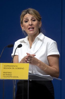 Archivo - La vicepresidenta segunda y ministra de Trabajo y Economía Social, Yolanda Díaz