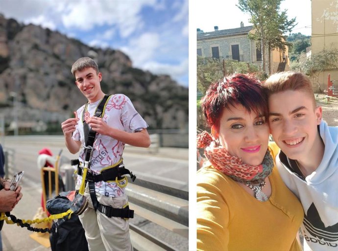 Silvia Guerrero junto a su hijo, asesinado por un joven de 17 años el pasado 21 de agosto de 2025.