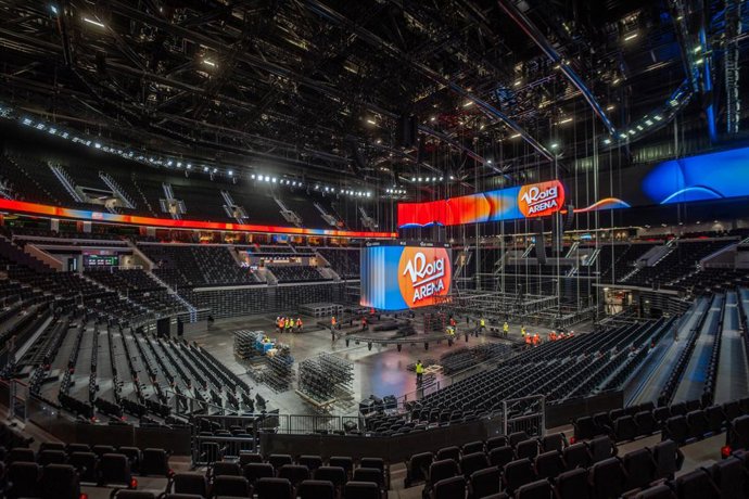 Archivo - Arquivo - Interior da Roig Arena durante a apresentação da Roig Arena, em 2 de setembro de 2025, em Valência, Valência (Espanha). A Roig Arena é um novo local multiuso que será inaugurado no próximo sábado, 6 de setembro, com um con