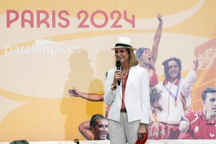 Archivo - La infanta Elena en un acto de los Juegos Paralímpicos de Paris 2024 como presidenta de honor del Comité Paralímpico Español