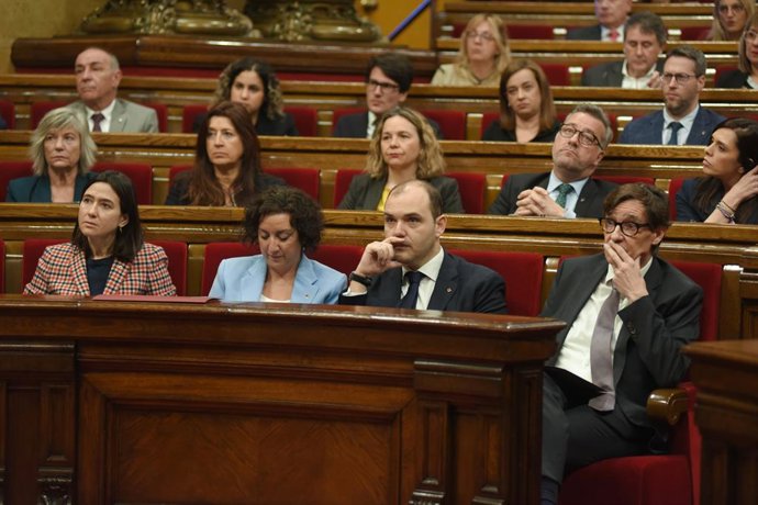 Archivo - L'hemicicle del Parlament de Catalunya