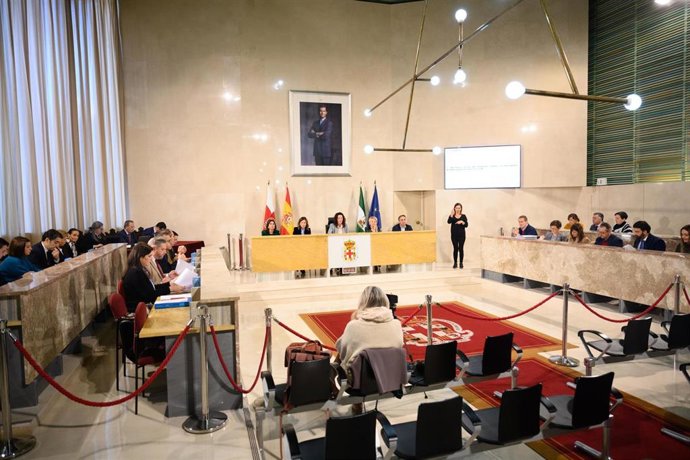 Archivo - Pleno del Ayuntamiento de Almería.