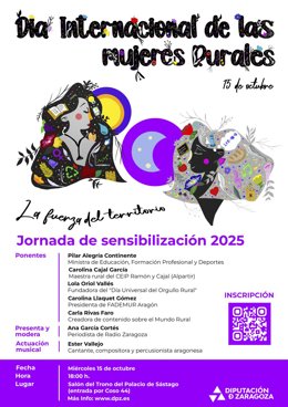 Zaragoza.-La DPZ celebra este miércoles el Día Internacional de las Mujeres Rurales con una jornada de sensibilización