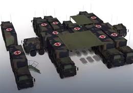 Una instalación médica blindada de Rheinmetall