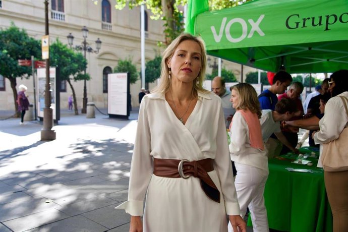 La portavoz de Vox en el Ayuntamiento de Sevilla, Cristina Peláez, en imagen de archivo.