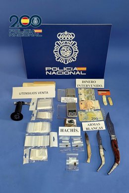 Drogas y material intervenido en la operación desarrollada el día 9 de octubre en el barrio de Fátima de Córdoba.