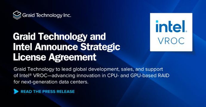 Graid Technology firma un acuerdo estratégico con Intel