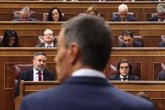 Foto: AMP.- Sánchez reprocha a Abascal haber tratado de ser "el protagonista" el 12 de octubre con su ausencia en Palacio