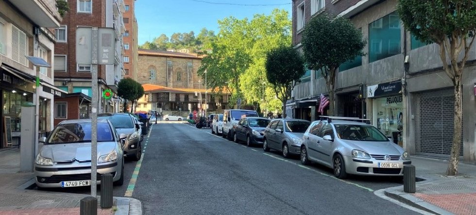 Calle Rafaela Ybarra, en Deusto.