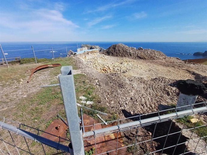 Obras en el Cabo Peñas.
