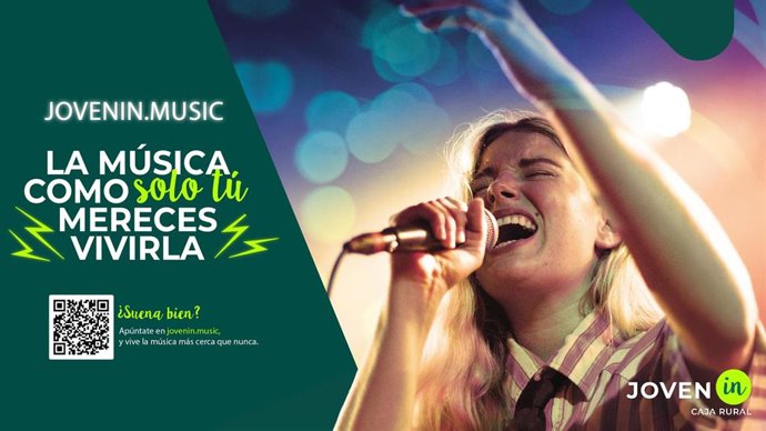 Caja Rural de Aragón lanza jovenin.Music, el portal de experiencias musicales para jóvenes.