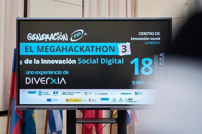 Presentación de megahackathon del programa '#GeneraciónFP', cuya tercera edición se celebrará en Málaga