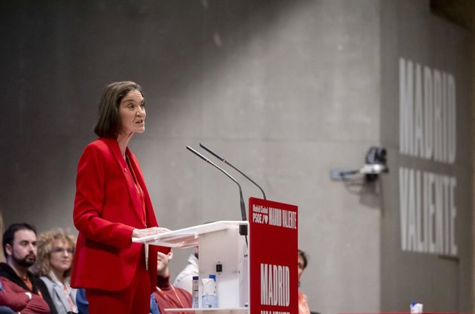 Archivo - La portavoz del PSOE en el Ayuntamiento de Madrid, Reyes Maroto.