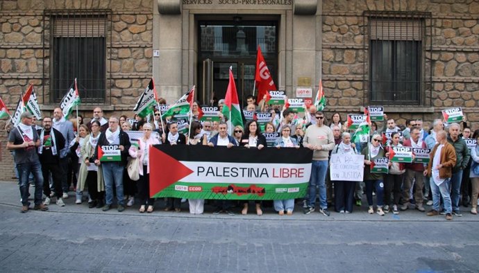 Concentración por el pueblo palestino en Toledo