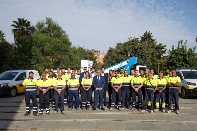 El alcalde de Sevilla, José Luis Sanz, en la presentación del servicio de atención rápida al ciudadano, REUR 72.