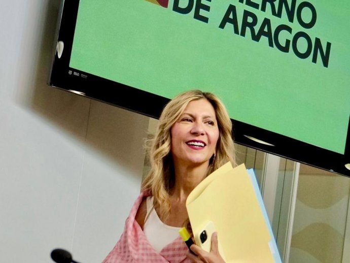 La vicepresidenta del Gobierno de Aragón, Mar Vaquero.