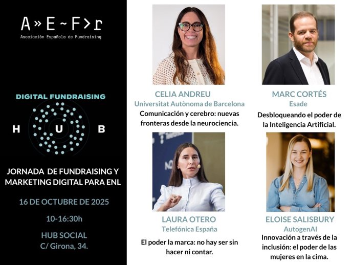 El 'Digital Fundraising HUB 2025' celebra su V edición y dará a conocer tendencias digitales que transformen a las ONG