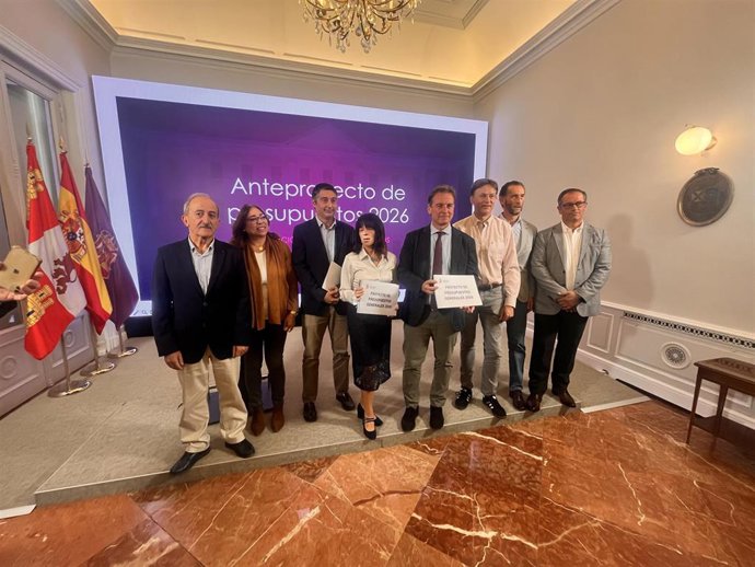 Un Momento De La Presentación De Los Presupuestos De La Diputación De Burgos Para 2026.