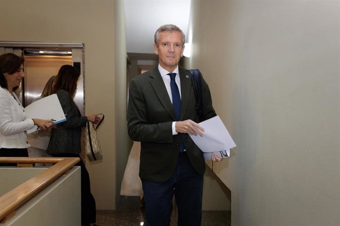 El presidente de la Xunta, Alfonso Rueda, en el Parlamento de Galicia