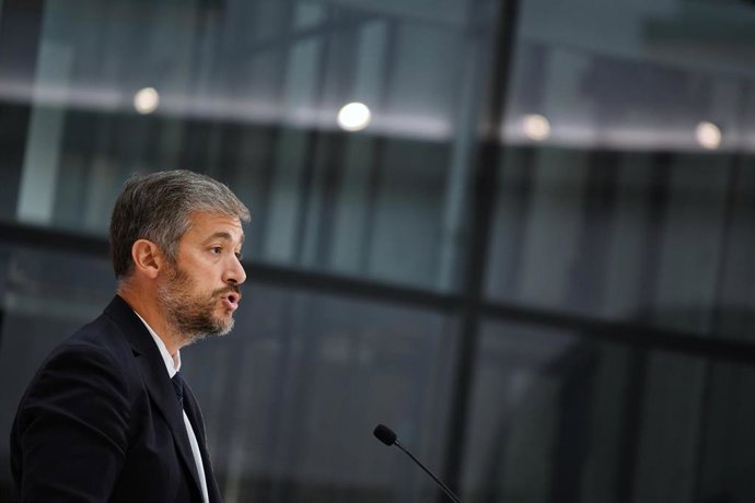 Archivo - El consejero de Presidencia, Justicia y Administración Local, y portavoz del Gobierno autonómico, Miguel Ángel García Martín, durante una rueda de prensa 