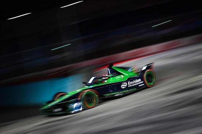 Archivo - El monoplaza del equipo Envision Racing, Jaguar I-Type 7, durante el GP de Londres de Fórmula E.