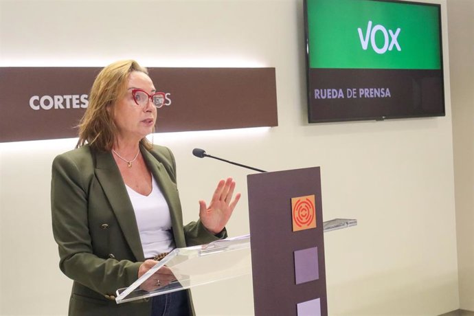 La diputada autonómica de Vox, Carmen Rouco.