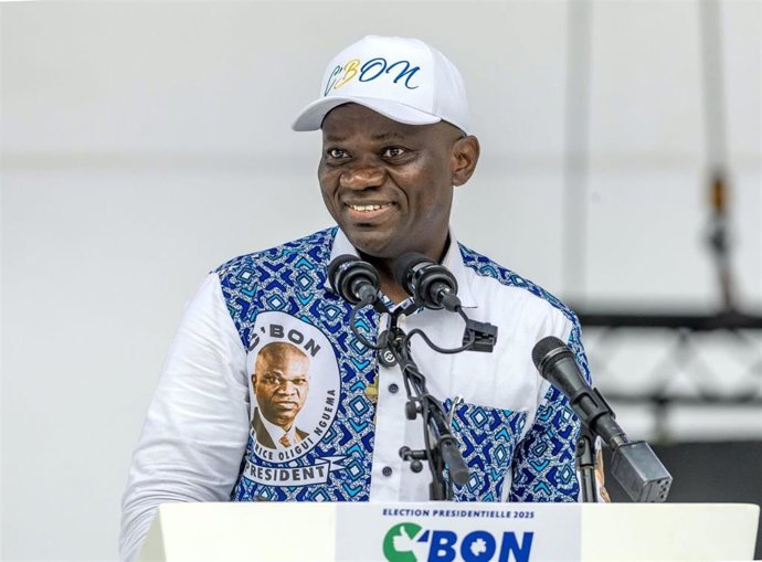 Archivo - El jefe de la junta militar de Gabón, Brice Oligui Nguema