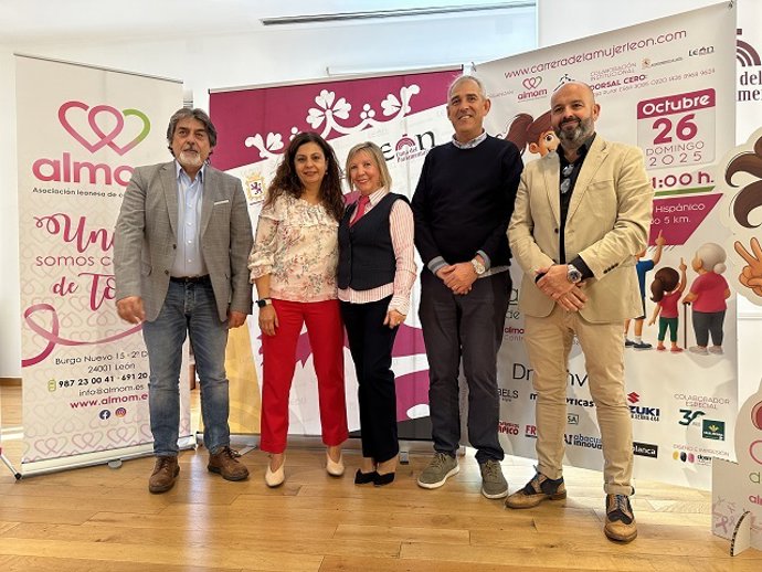 Presentación de la Cárrera de la Mujes contra el Cáncer en León.