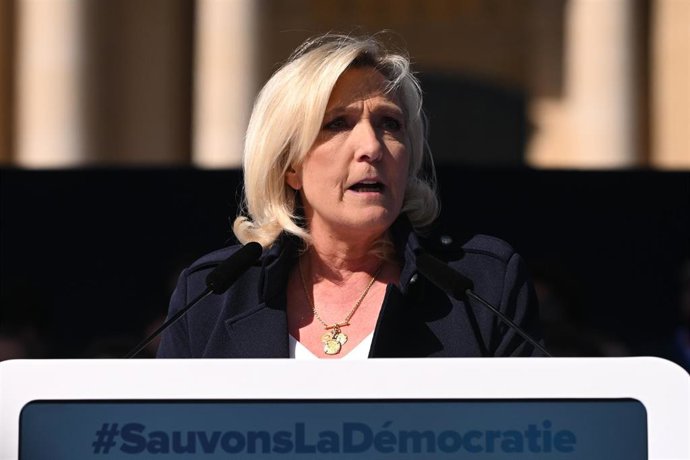 Archivo - Marine Le Pen, líder de Agrupación Nacional