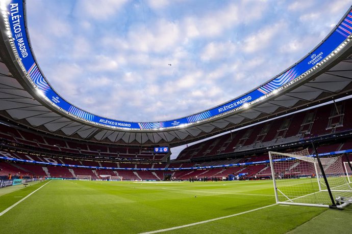 30 de setembro de 2025, Madri, Madri, Espanha: Uma visão geral do estádio antes da partida da Fase MD2 da Liga dos Campeões da UEFA 2025/26 entre o Atlético de Madri e o Eintracht Frankfurt no Estádio Riyadh Air Metropolitano em 30 de setembro de 2025 em 