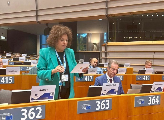 La Directora General De Relaciones Institucionales Y De Relaciones Con El Parlamento, Francisca Ramis, Este Miércoles En Bruselas.