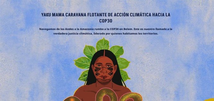Una flotilla indígena partirá mañana desde Ecuador hasta la COP30 en Brasil para exigir una transición energética justa.