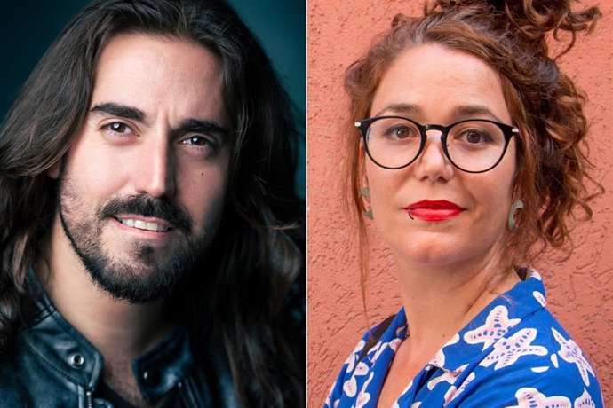 El cantautor Andrés Suárez y la ilustradora Ilu Ros, este jueves en la Feria del Libro de Cartagena