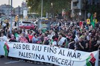Sindicatos ven "un éxito" la huelga por Palestina y critican la actuación de los Mossos d'Esquadra