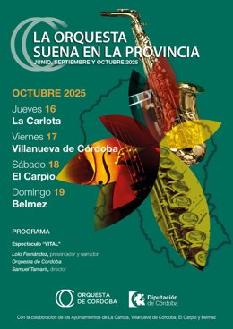 Cartel de 'La orquesta suena en la provincia'.