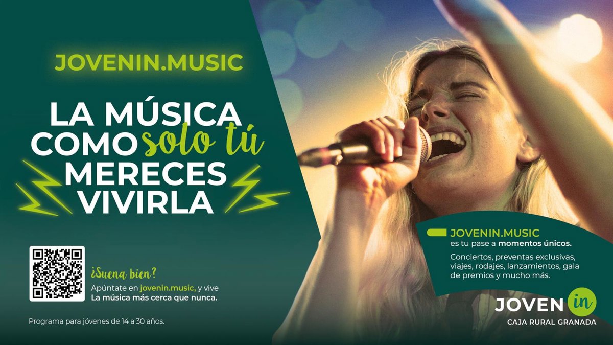 Caja Rural Granada lanza 'Jovenin.music', una plataforma que acerca al lado  más personal de la música