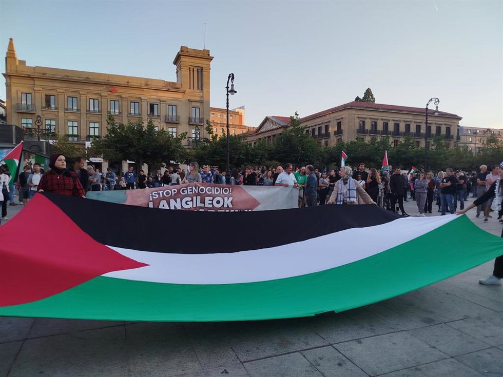 Manifestación por Palestina en Pamplona