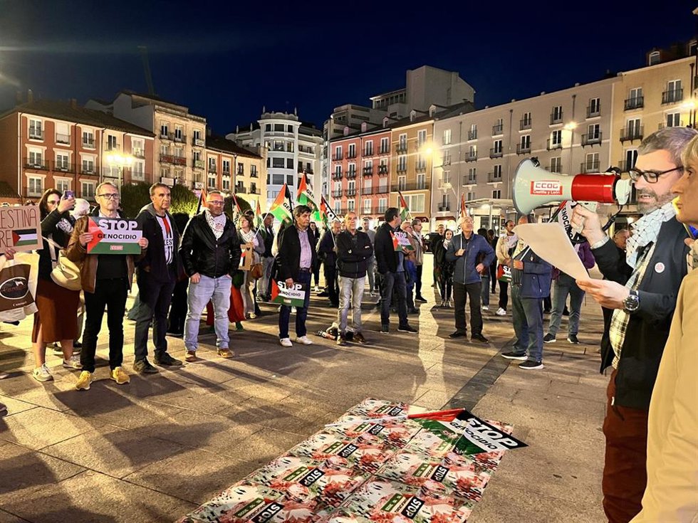 Más de 2.000 personas se concentran en Castilla y León en apoyo a Palestina