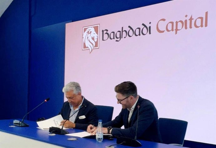 El presidente de Baghdadi Capital, Baihas Baghdadi, y el consejero delegado de Teybridge Capital, Dylan Martin.
