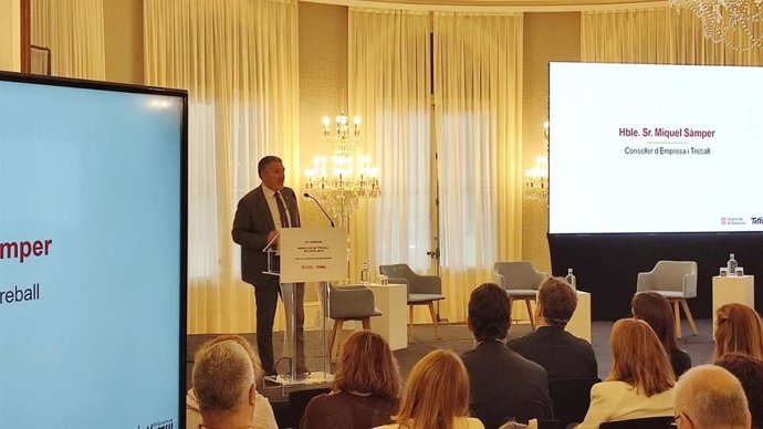 El conseller d'Empresa i Treball de la Generalitat, Miquel Sàmper