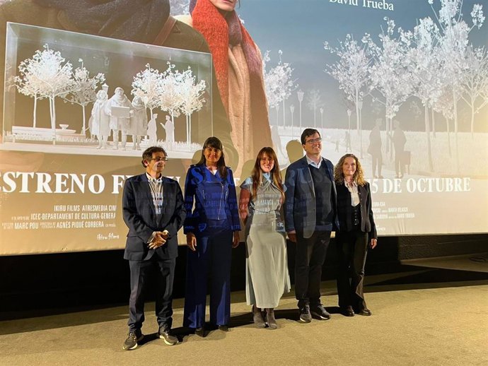 La secretaria de Estado de Digitalización e Inteligencia Artificial, María González Veracruz; la subsecretaria de Cultura, Carmen Páez; el director general del Instituto de la Cinematografía y de las Artes Audiovisuales, Ignasi Camós; y Jaime Ortiz Artiña