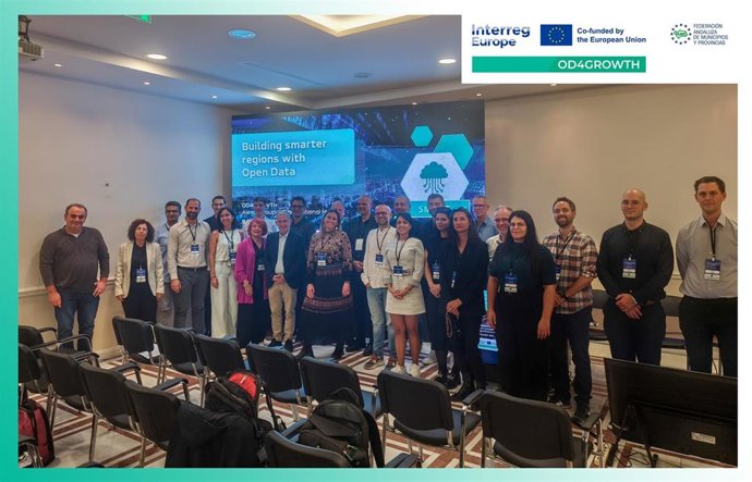 La delegación técnica de la Federación Andaluza de Municipios y Provincias (FAMP)  en uno de los seminarios temáticos transversales previstos en el proyecto Od4growth.