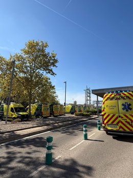 UGT alerta de bloqueo ayer de 10 de las 16 ambulancias de SVB en La Rioja por la "saturación" de Urgencias del San Pedro