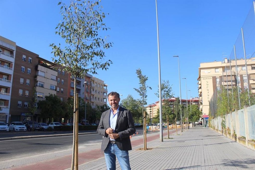 Archivo - El exedil de Infraestructuras del Ayuntamiento de Córdoba David Dorado, en la avenida del Aeropuerto.
