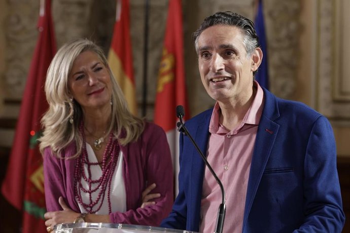 Carvajal y Gutiérrez durante la presentación del 20ValladolidJazz